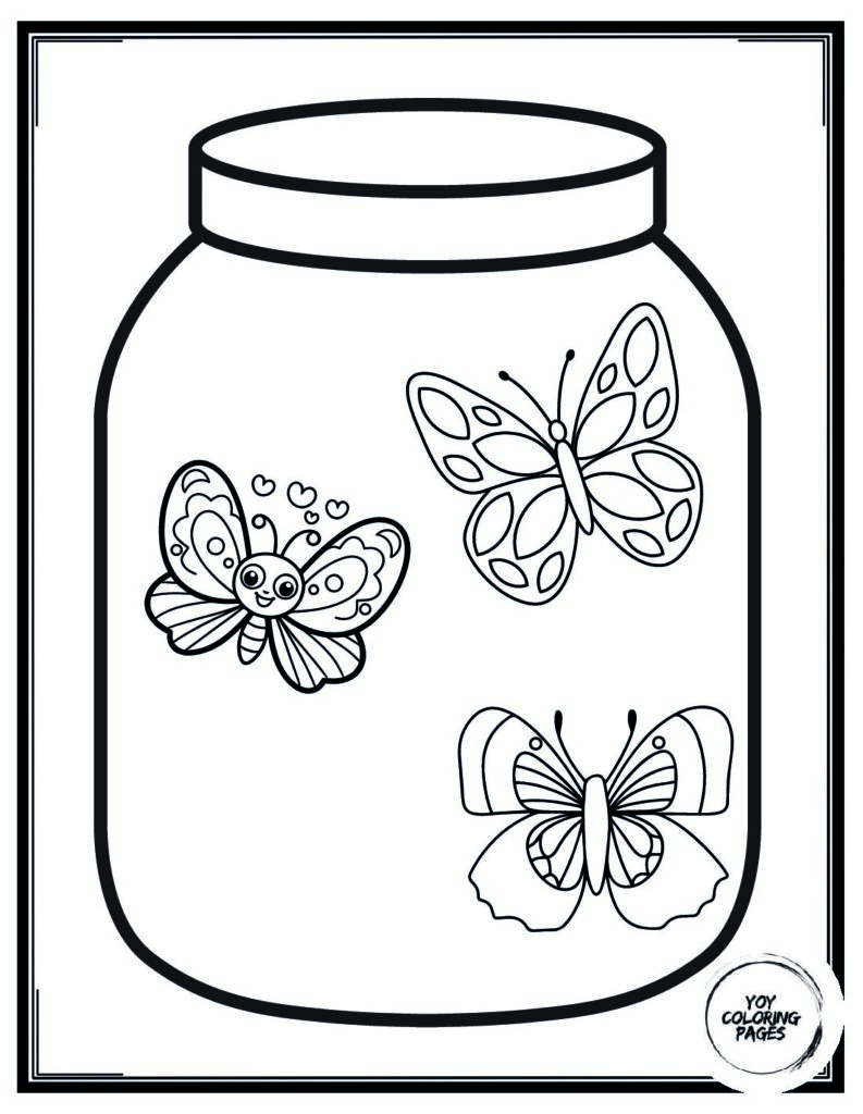 butterfly coloring pages 
