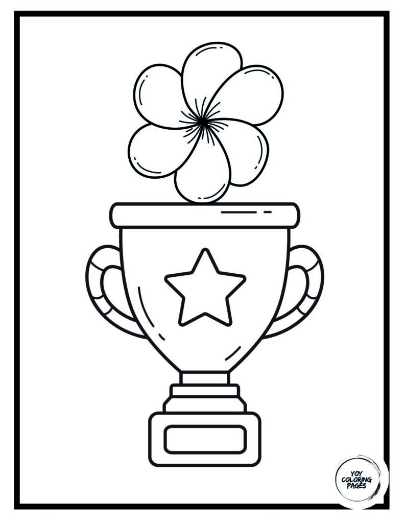 Best Mom Award Coloring Page pdf