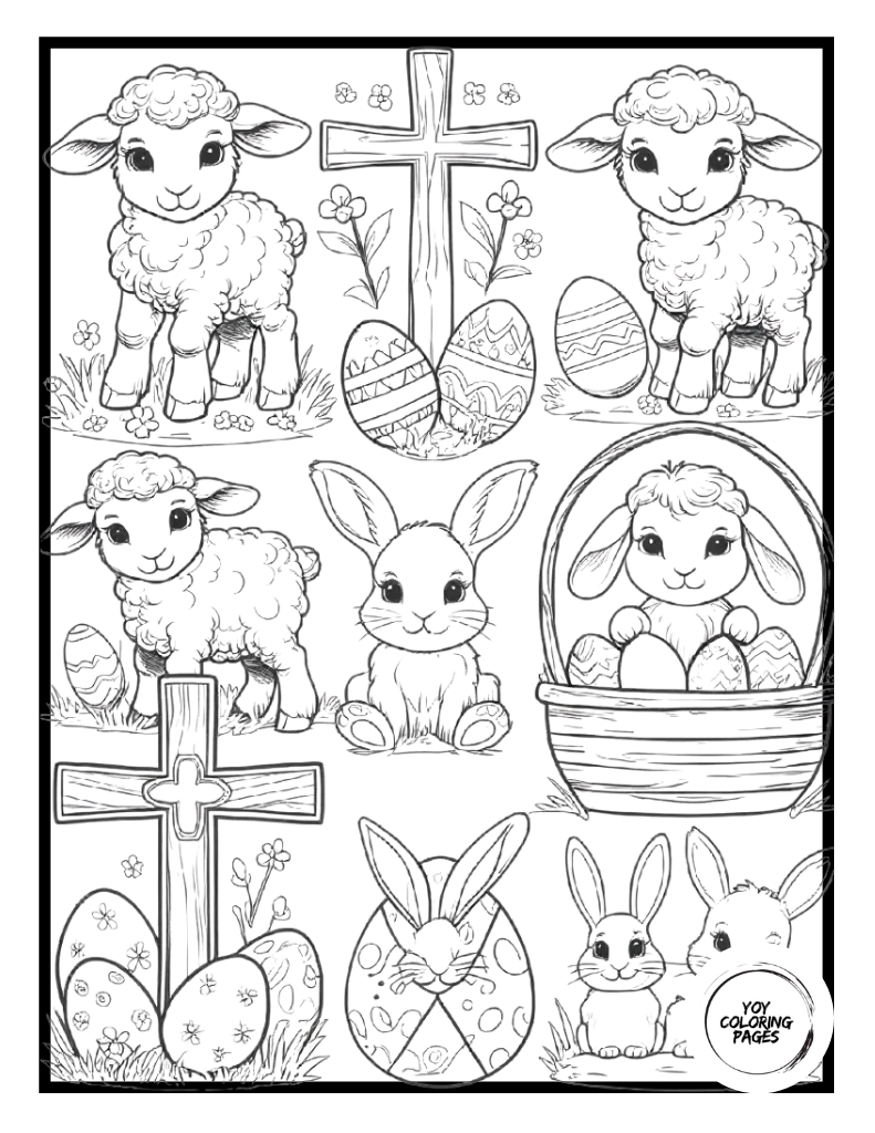 Christian Easter Coloring Pages