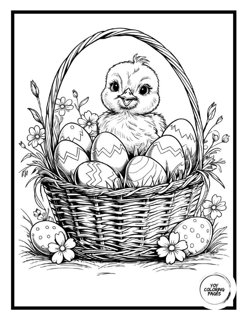 Easter Egg Coloring Sheets