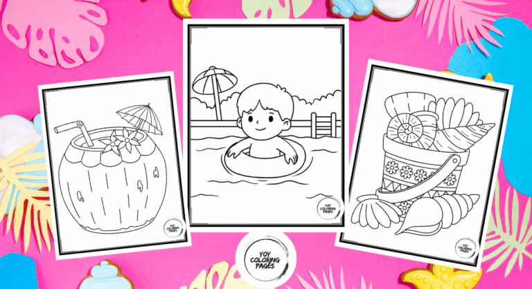 17 Free Summer Foods Coloring Pages