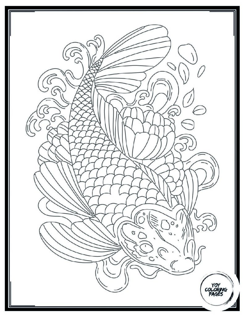 Aesthetic Antique details coloring page 1 pdf