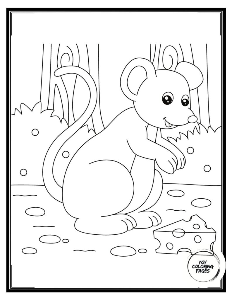 Ballerina Mouse with Wand Coloring Page 1 pdf