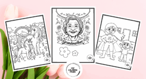 Grandma coloring page
