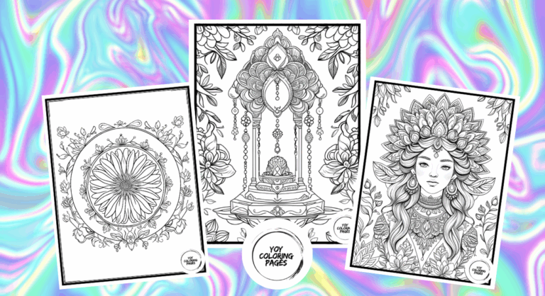 33 Free Aesthetic Coloring Pages
