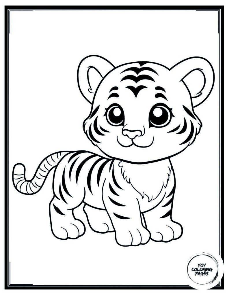 soft tones and big character Coloring Page 1 pdf