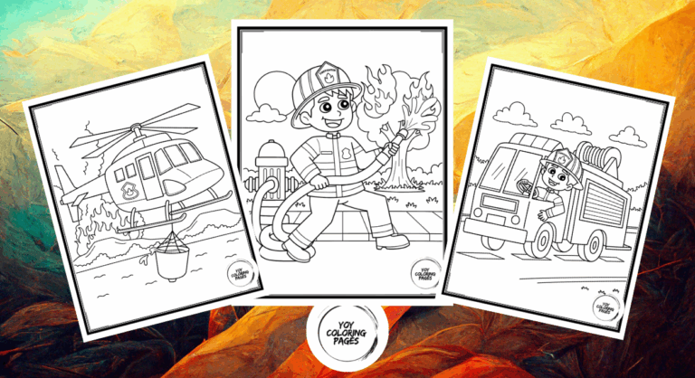 10 Free Printable Fire Truck Coloring Pages